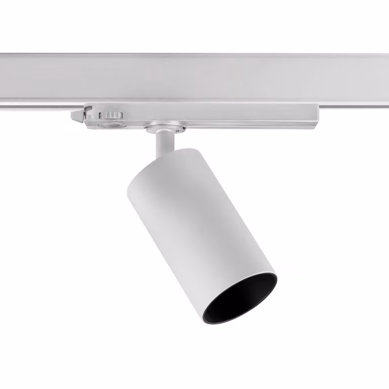 Ivela Microperfetto LKM faretto trifase 930 bianco, Bianco / Opale, Corridoio, Alluminio, Moderno