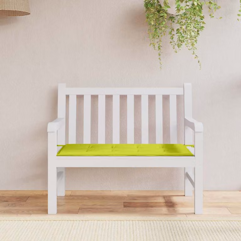vidaXL Cuscino per Panca Verde in Tessuto Oxford Idrorepellente e Traspirante L: 120 cm, P: 50 cm, H: 3 cm