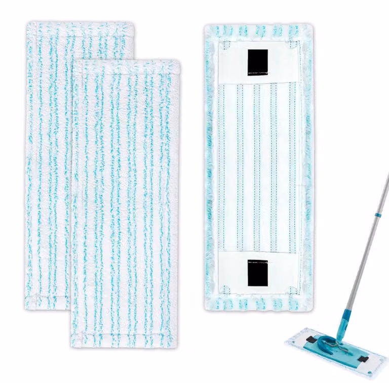 3 rivestimenti di ricambio per mop Leifheit Clean Twist M, 38x15 cm, in microfibra