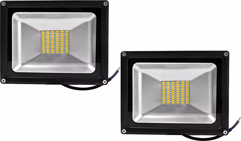 Greenmigo 2 pezzi faretti LED SMD da 50 W, proiettori IP65, lampade per illuminazione da cantiere, faretti, faretti da parete, faretti da esterno, lampade 85-265 V CA