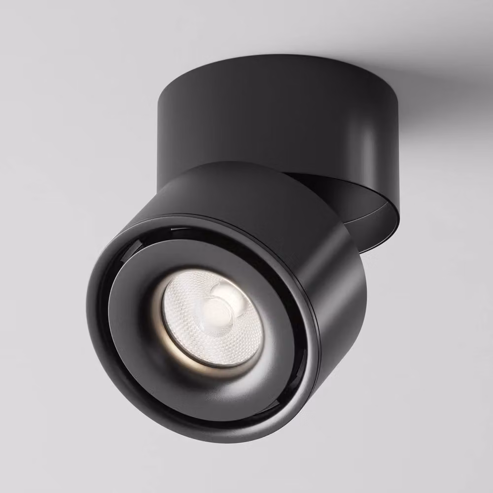 Plafoniera LED Maytoni Yin nera, 15W, 4000K, dimmerabile, IP20 – 2