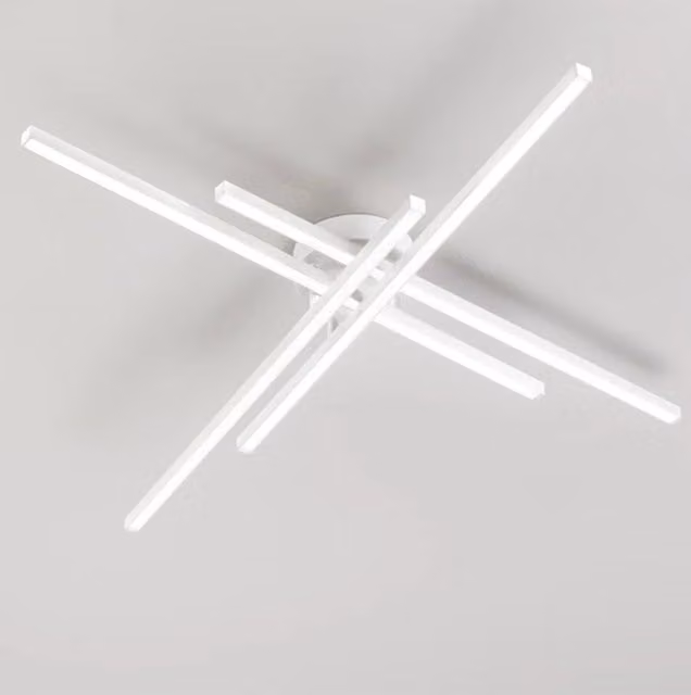Plafoniera Moderna Syncro Alluminio Bianco Led 58W Dimmerabile Ip20