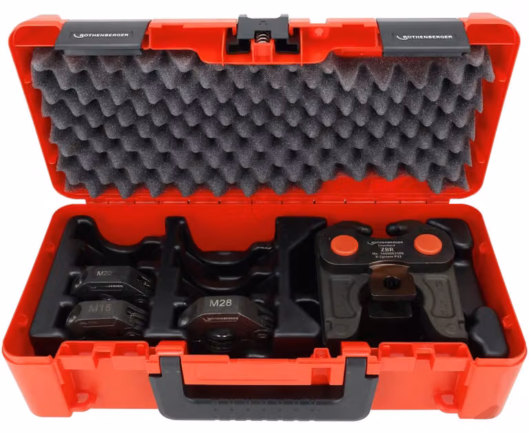 Set di anelli di pressatura Rothenberger, modello Standard, taglia M, da 15 a 22 a 28 mm