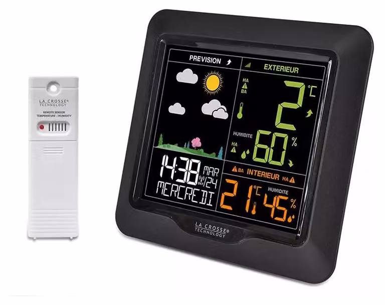 Stazione meteorologica wireless con schermo lcd a colori La crosse technology WS6822BLA-B