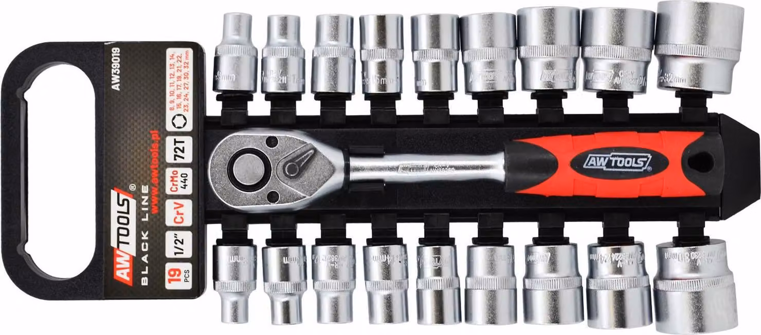 Set di chiavi Awtools 1/2" 19El