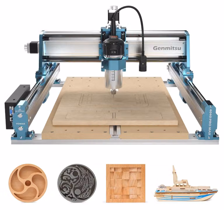 Fresatrice CNC 4040-PRO MAX, 710 W, dimensioni 410x405x77 mm, sistema di guida lineare