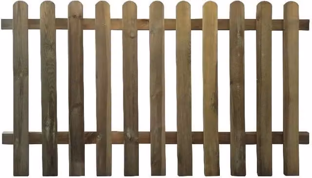 Steccato in legno impregnato 10 pannelli 180x100 cm per recinzioni giardino - Esterni da Vivere