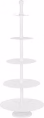 Alzata decorativa a 5 piani Bizzotto Bianco L: 61 cm, H: 159 cm