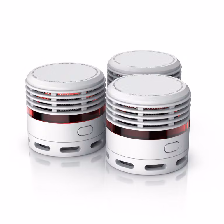 Rivelatore di fumo Brandson 3x, batteria 10 anni, volume 85 db, LED, pulsante di test,