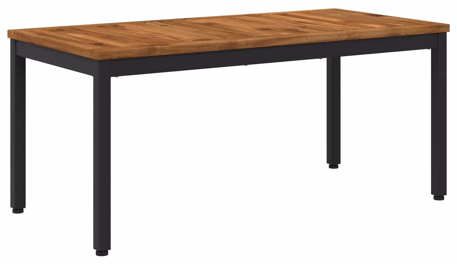 Tavolino da caffè, design naturale e nero, dimensioni 50 x 100,5 x 45 cm