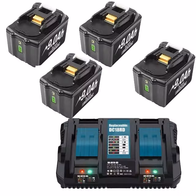 Batteria ricaricabile Makita BL1860B, 18V, 90Ah, lunga durata, 4 B 1C