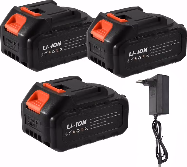 Batteria agli ioni di litio da 21 V, capacità 3 Ah/5 Ah/6 Ah, elevata compatibilità, 3 batterie