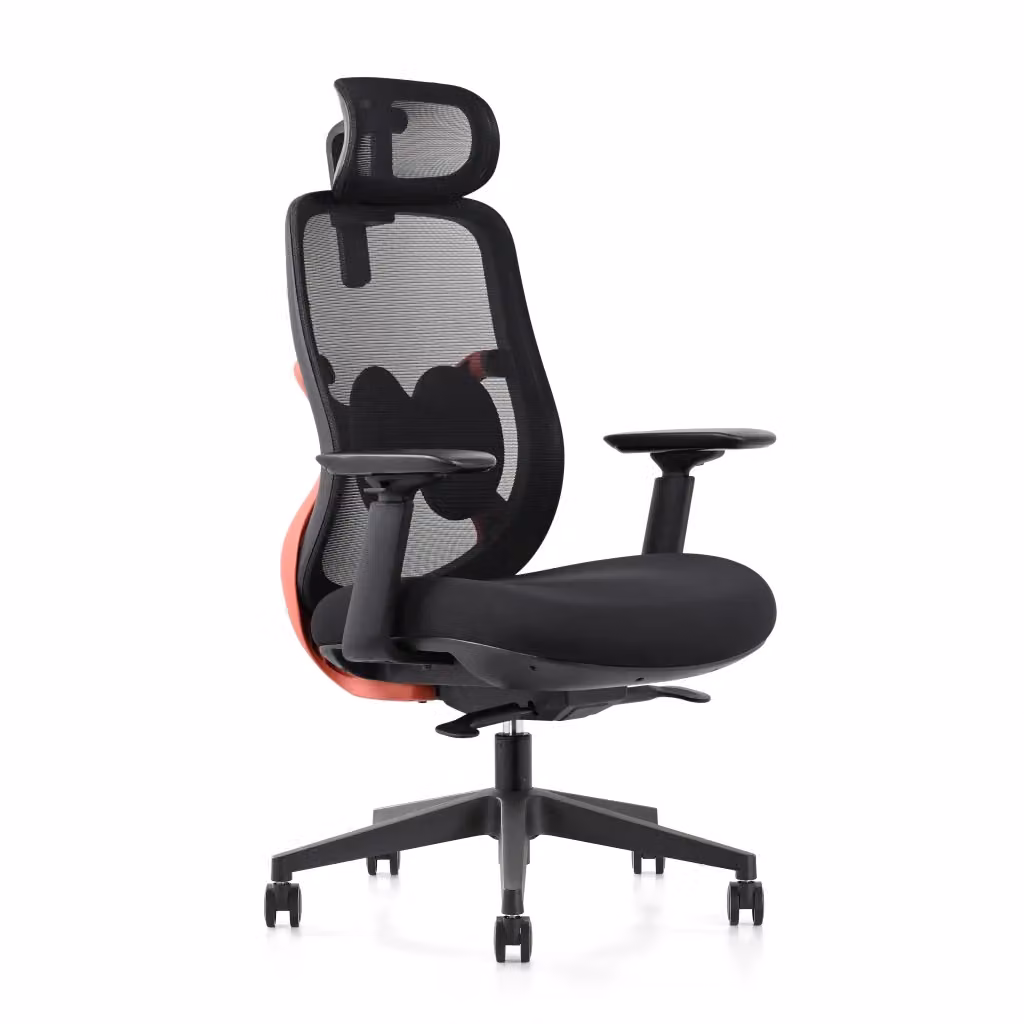 Sedia da ufficio ergonomica CASA VITAL CALMA nera con poggiatesta e braccioli – 2