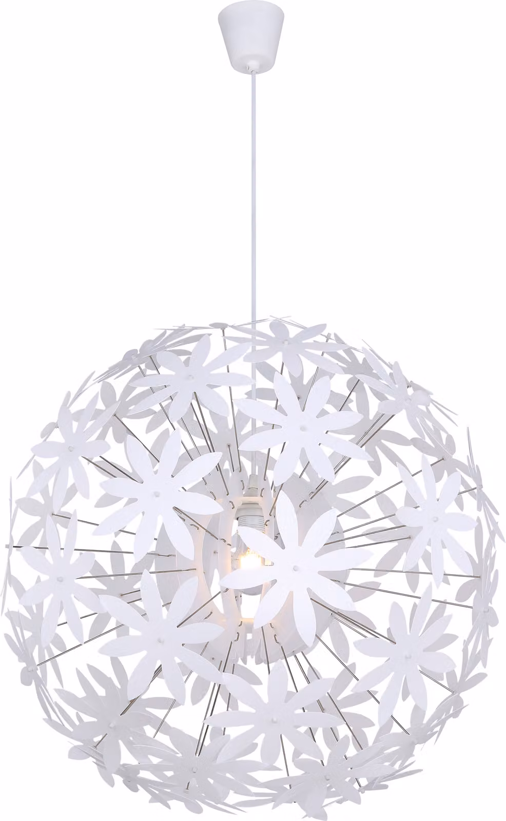 Globo Lighting lampada a sospensione in plastica bianco opaco, 1x E27