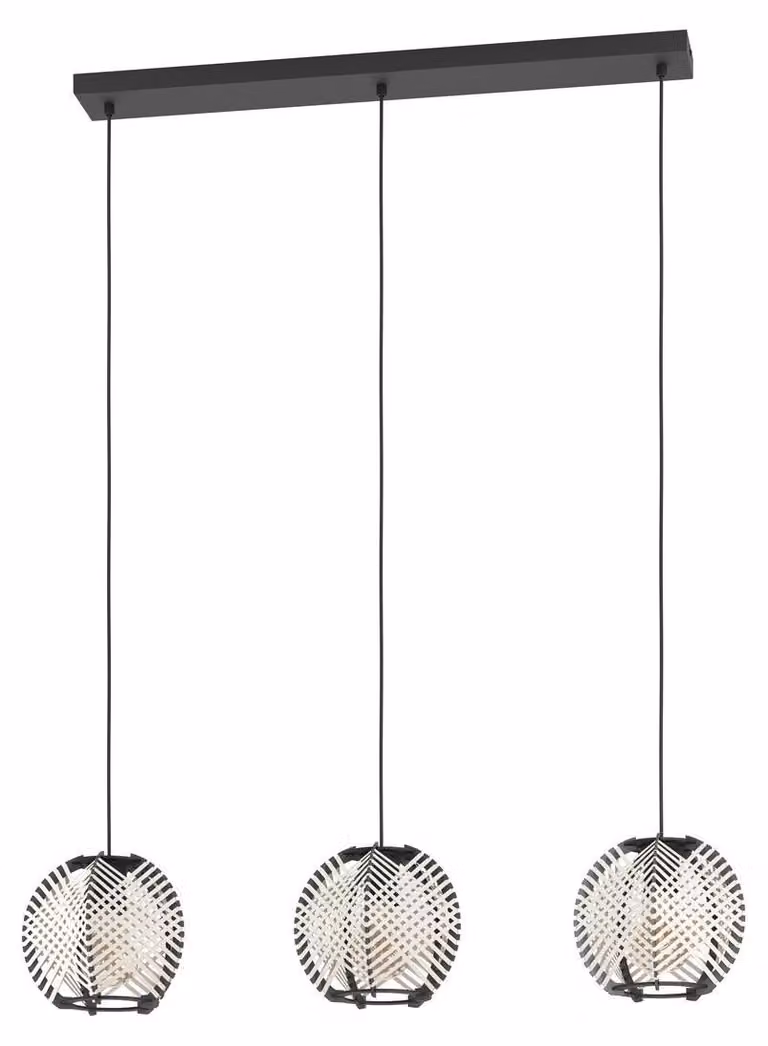 EGLO WAVERTON, Nero, Acciaio, Universale, IP20, Classe di protezione I, Attacco E27