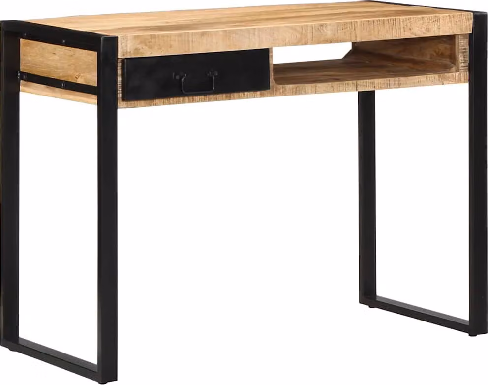 Maison Exclusive - Scrivania 100x50x75 cm, legno massello di mango grezzo