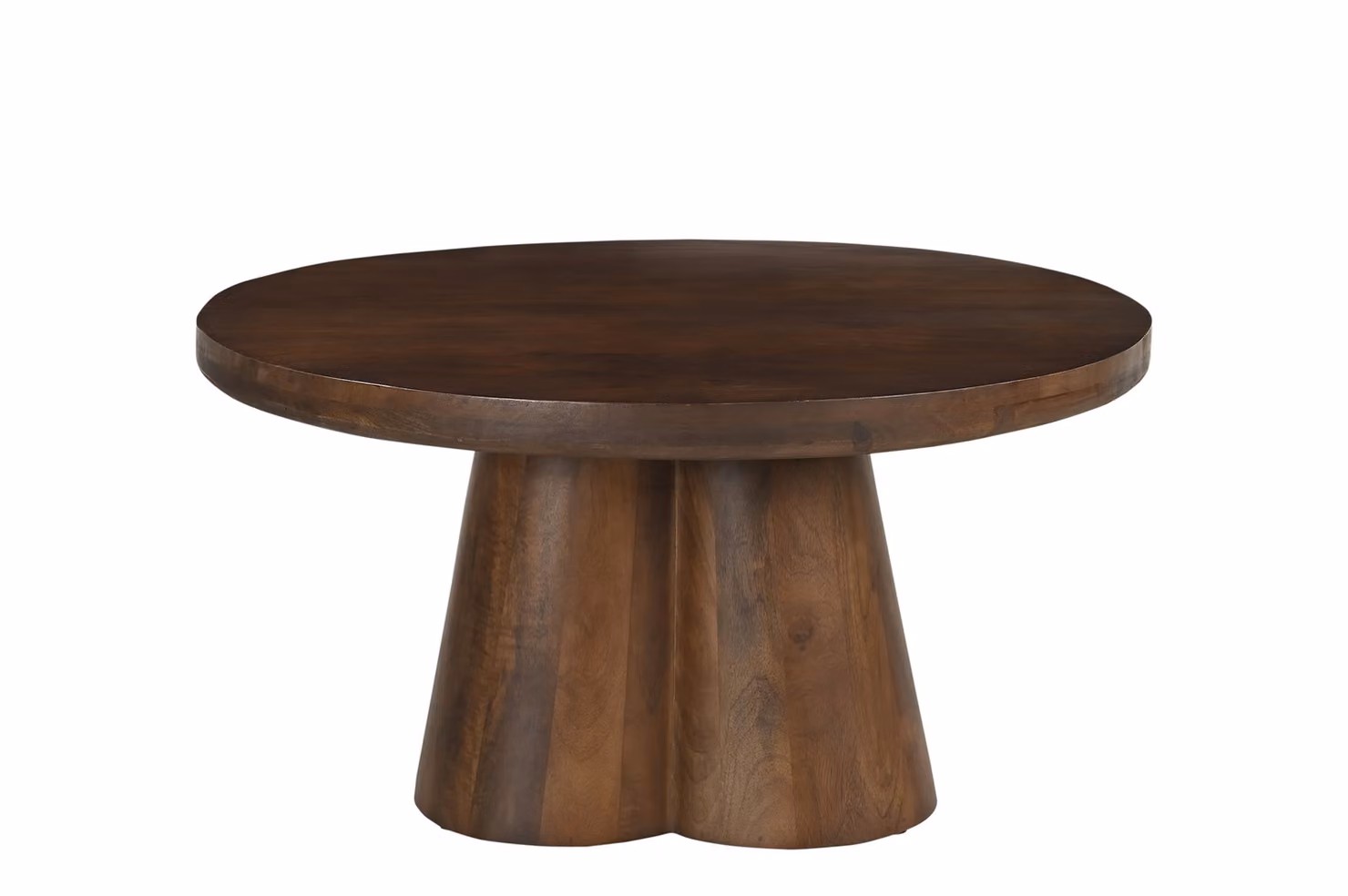 SIT Mobili Tavolino Ø 80 cm | rotondo | legno massello di mango, marrone | L 80 x P 80 x A 40 cm | 14784-30 | Serie RONDURA