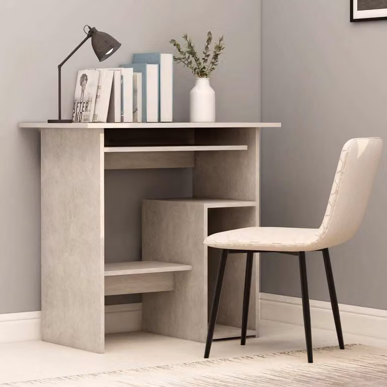Maison Exclusive - Scrivania grigio cemento 80x45x74 cm Materiale ligneo