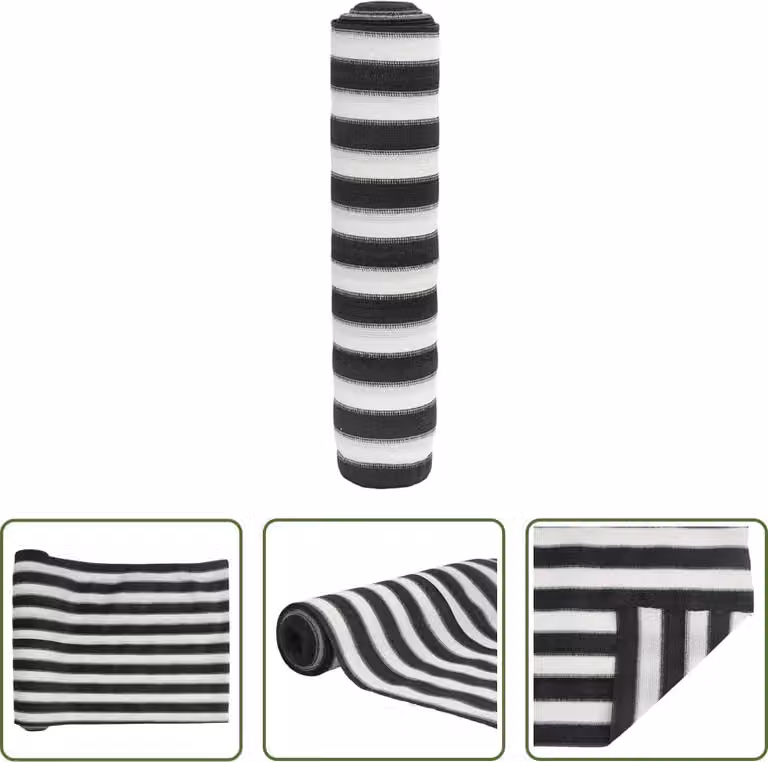 Il paravento Living Store antracite e bianco 1,8x50 m HDPE 75 g/m²