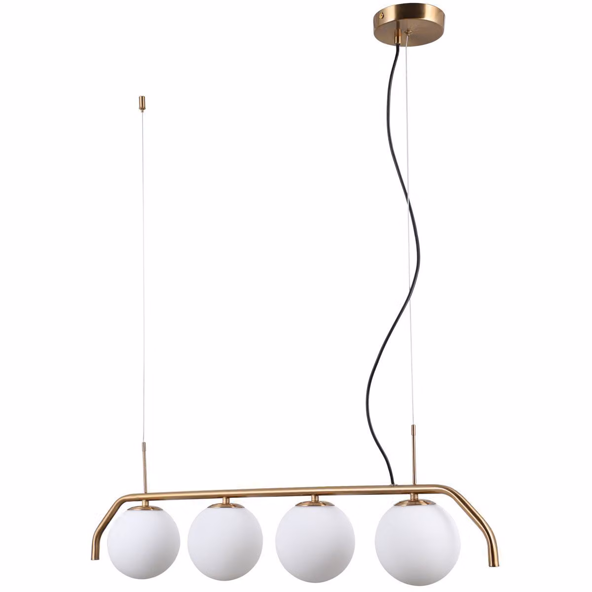 Italux Carimi lampadario moderno in ottone PND-3300-4-HBR