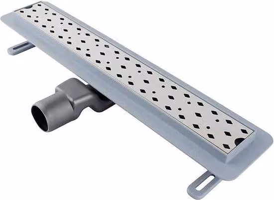 Soffione doccia orientabile da 50 cm in acciaio inossidabile 304 - Antiruggine ABS - Protezione anti-odori - Scarico per vasca da bagno