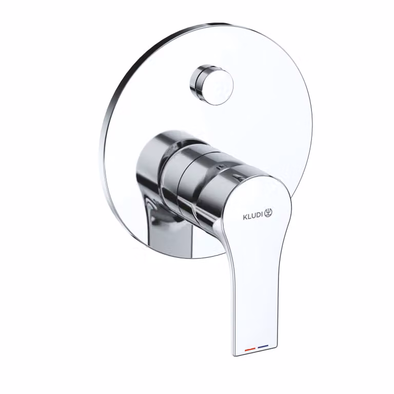 KLUDI ZENTA SL Mitigeur monocommandé encastré pour bain et douche, sécurité intrinsèque contre le reflux, 487630565, 487630565