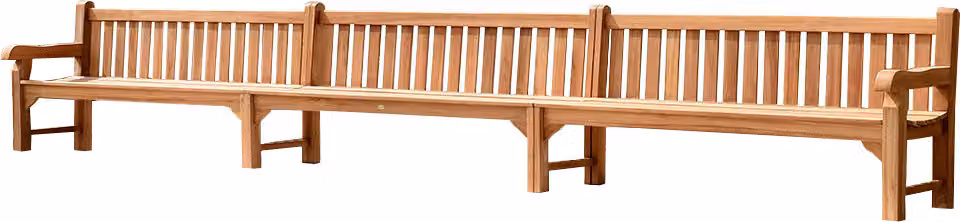 Gartenbank Teakholz Extra Stark Piceno 600cm Massivholz Wetterfest