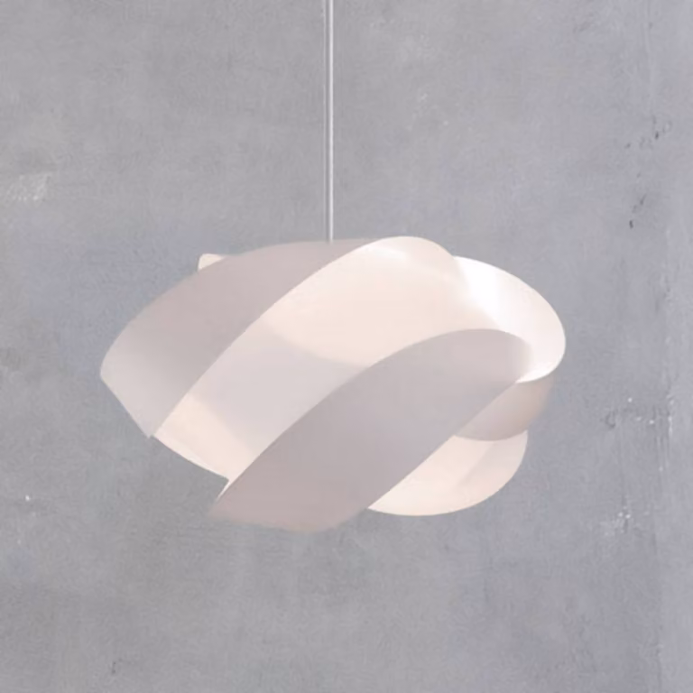 UMAGE Lampada a sospensione Ribbon, dimmerabile, Bianco / Opale, Soggiorno / Sala da pranzo, Plastica, Moderno, Lampada a sospensione