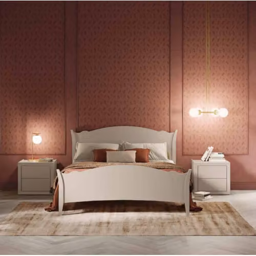 Letto matrimoniale classico in legno Colombini Casa - Rainbow