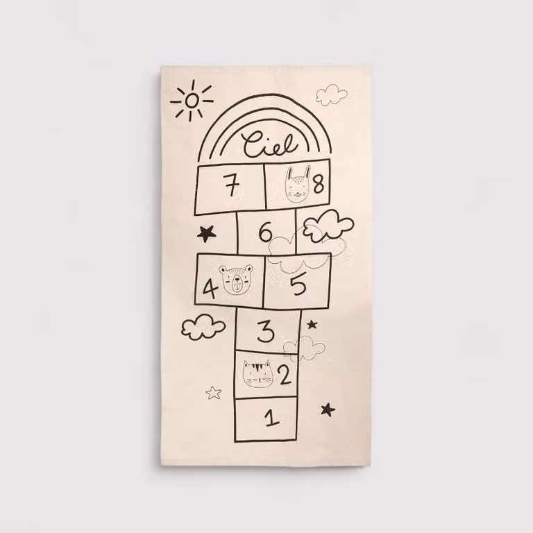 Lofofora - Tappeto per bambini con gioco campana 80x150 cm