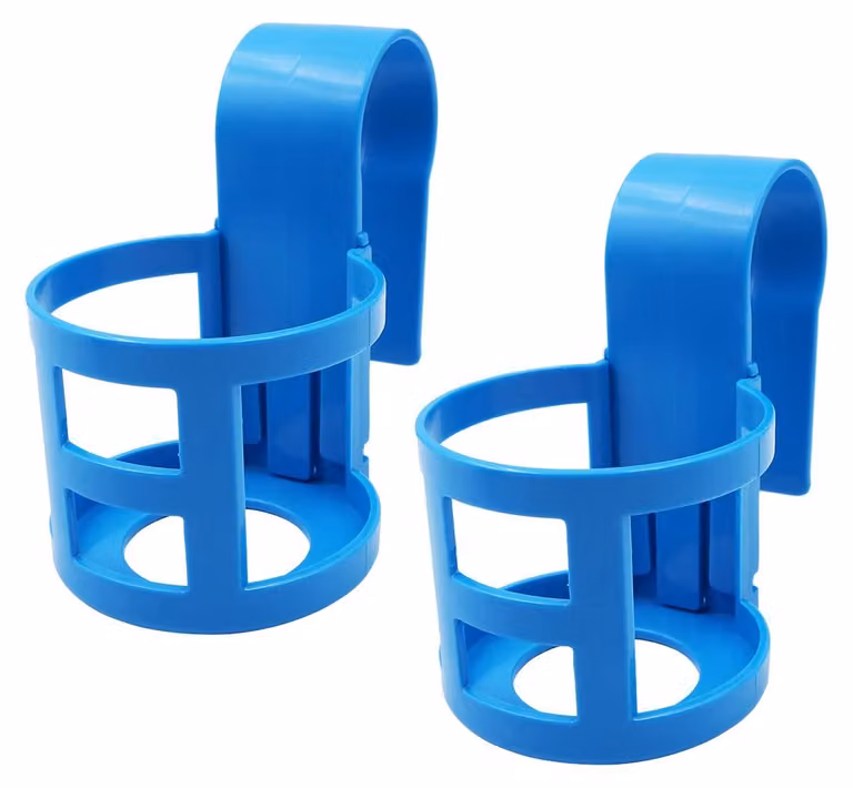 Portabicchieri per piscine fuori terra, confezione da 2, compatibili con tubi rotondi da 5,5 cm, accessori per piscina