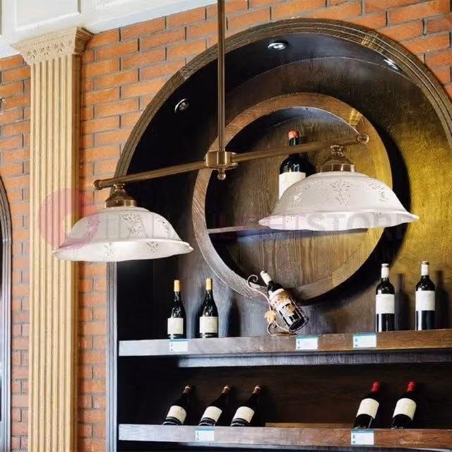 RIPARBELLA Bilancere in Ceramica e Ottone Rustico Country