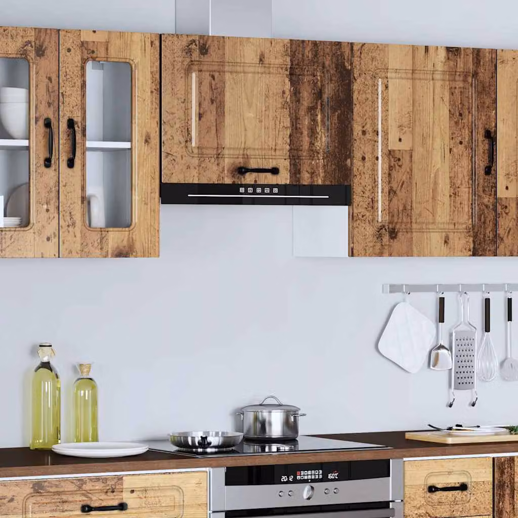 Pensile da cucina moderno vidaXL Kalmar in legno multistrato marrone L: 60 cm, H: 40 cm, P: 31 cm