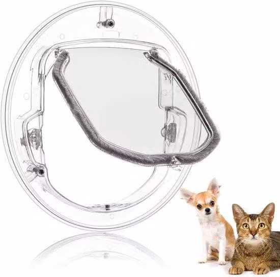 Porta per gatti con serratura per gatti e cani di piccola taglia - Standard 1 unità (confezione da 1)