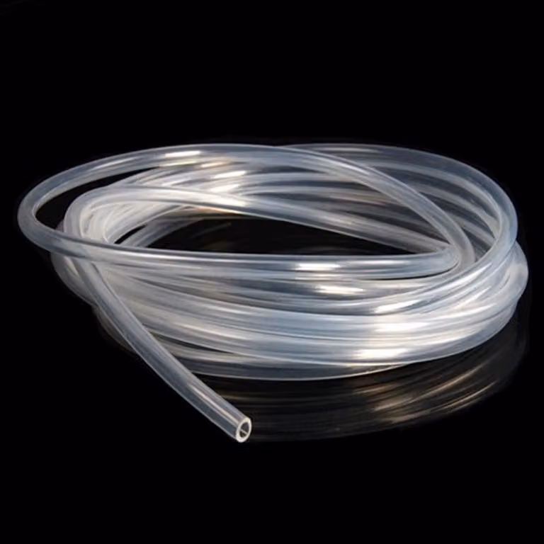 Sicuro per gli alimenti - Tubo flessibile in aria - Trasparente - Adatto per pompe - Silicone - Idoneo per uso alimentare - Tubo in silicone, diametro interno 1 mm, diametro esterno 3 mm, lunghezza 6,5 piedi