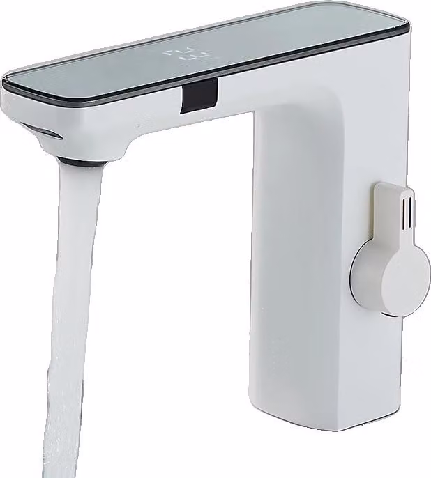 Rubinetto del lavabo, visualizzazione intelligente della temperatura, funzione sensore