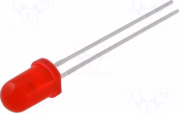 5 LED, 5mm, 2mA, 0,8÷5mcd, rosso, L-53LID, diodi LED a montaggio superficiale (SMD), 5mm, 2÷2,5V, angolo di visione 60°