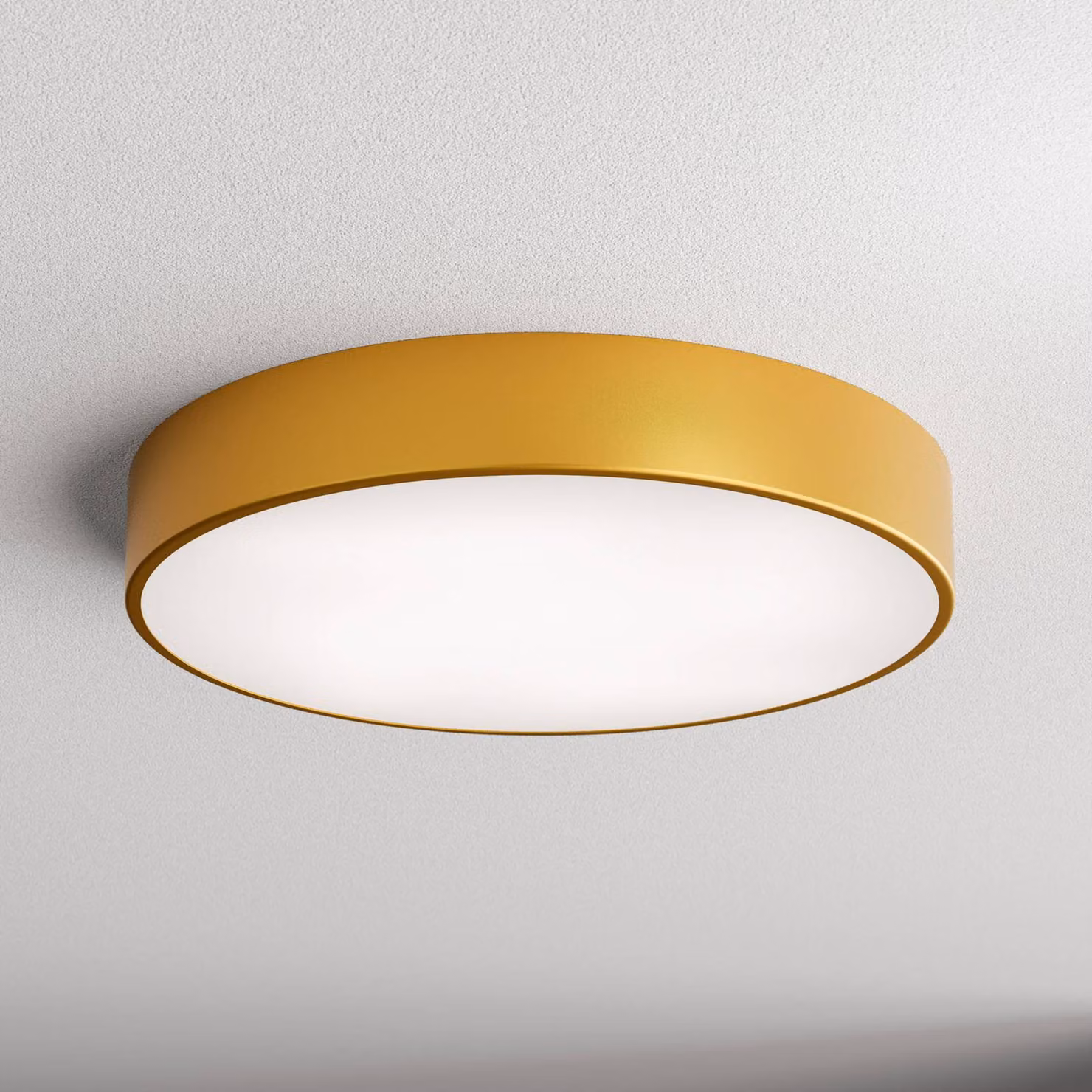 Plafoniera Cleo TEMAR LIGHTING, dimmerabile, Ottone / Oro, Bagno, Metallo, Plafoniera