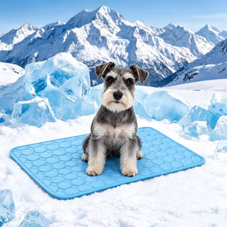 Tappetino refrigerante per cani e gatti, 62x50 cm, auto-refrigerante, colore blu, taglia M
