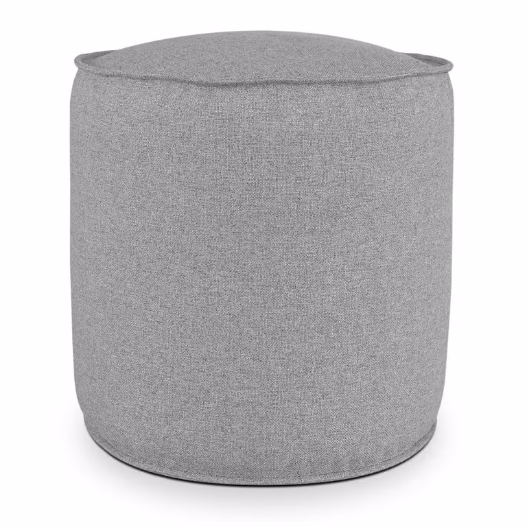 Pouf Rotondo da Interno & Esterno Piuma L Grigio scuro