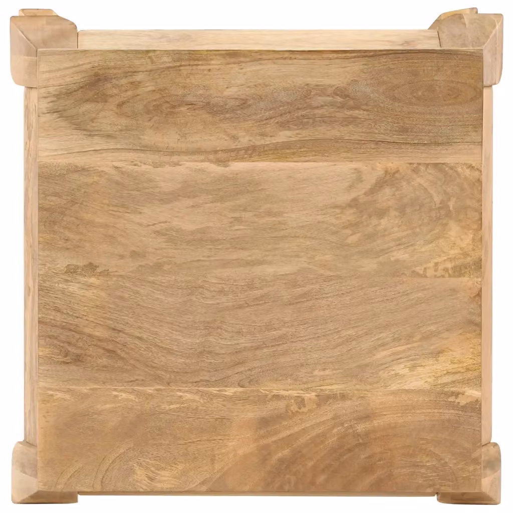 Tavolino da salotto quadrato in legno di mango vintage vidaXL L/P/H: 45 x 45 x 40 cm – 2