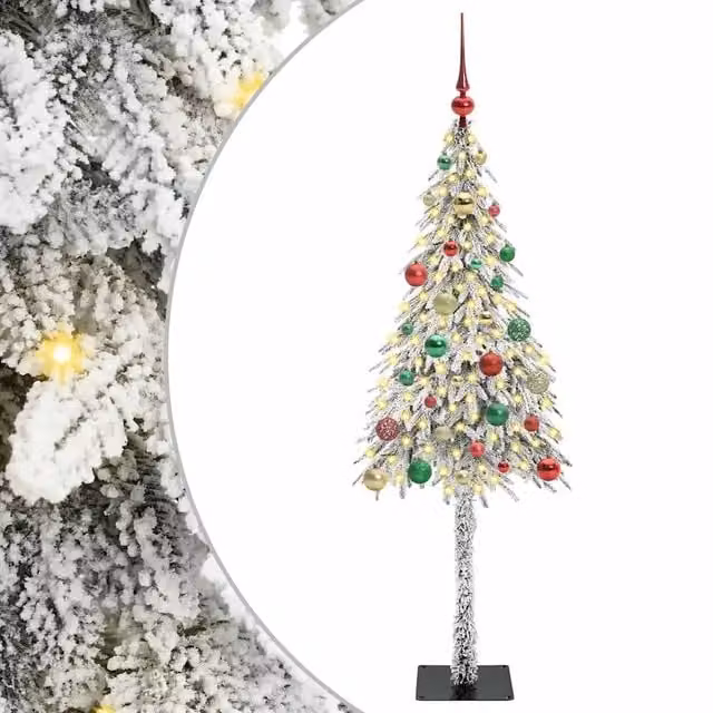 Albero di Natale con 150 LED-Luci decorative natalizie Bianco 150 cm PE e Acciaio 321563