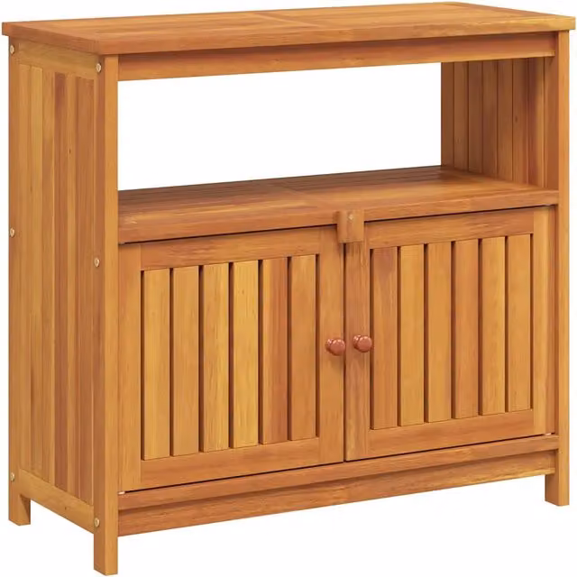 Tavolo Consolle | Tavolo d'Ingresso da Giardino 80x35x75 cm Legno Massello Acacia
