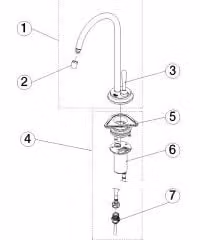 Dornbracht 17872809-99 Distributore Di Acqua Fredda Vaia 17872809