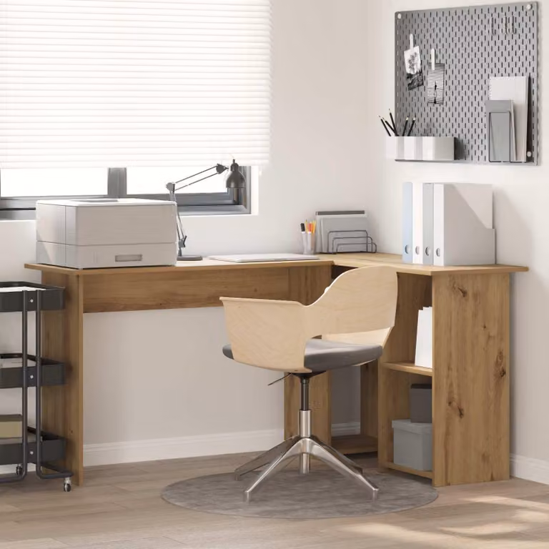 Maison Exclusive - Scrivania in rovere artigianale 142 x 102 x 73 cm Materiale ligneo