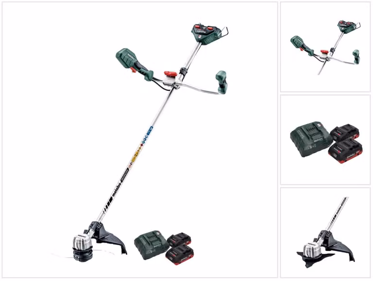 Metabo FSB 36-18 LTX BL 40 Decespugliatore a batteria 36 V ( 2x 18 V ) a due impugnature brushless + 2x batteria 4,0 Ah + caricabatteria