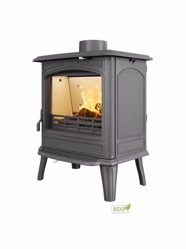 Stufa a legna a libera installazione Outinfire Premium ARTEMIDA S18 ECO colore antracite L/P/H: 66,3 x 53,5 x 40,7 cm – 2
