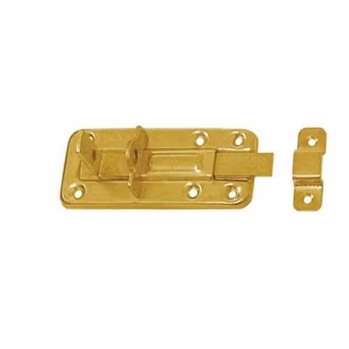 Catenaccio con occhiello e maniglia piatta 100x42x5,0mm zincato giallo