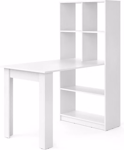 Tavolo da pranzo rettangolare Vicco Gael bianco in MDF con finitura opaca L: 122 cm, P: 70 cm