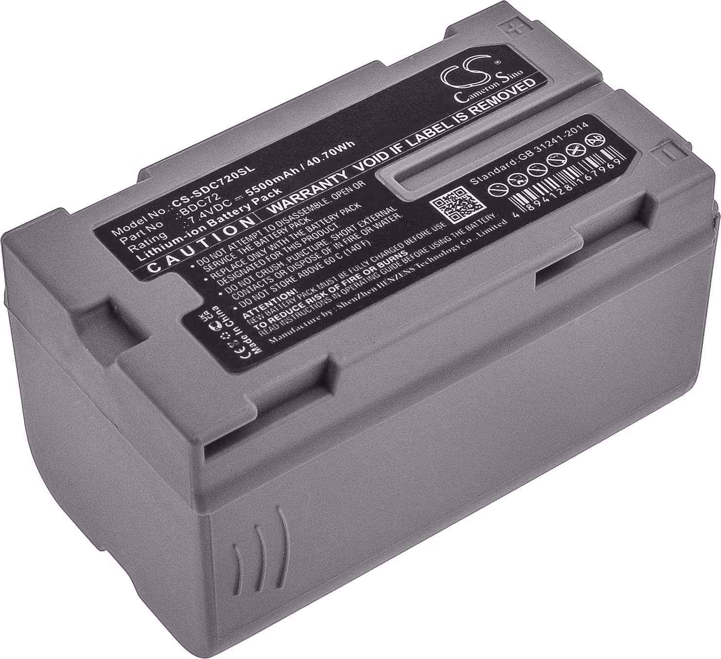 TECHTEK Batteria compatibile con [Sokkia] 3D Layout Navigator LN-150, Pipe Laser TP-L6, per [Topcon] RC-5, Total Station GM-52 sostituisce BDC72